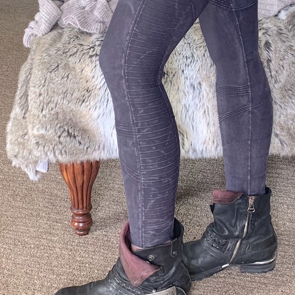 Free People Washed Eggplant Leggings Sample XS - Picture 10 of 11